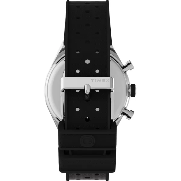 Timex Mens Q Chronograph 40mm WatchBlackBlack