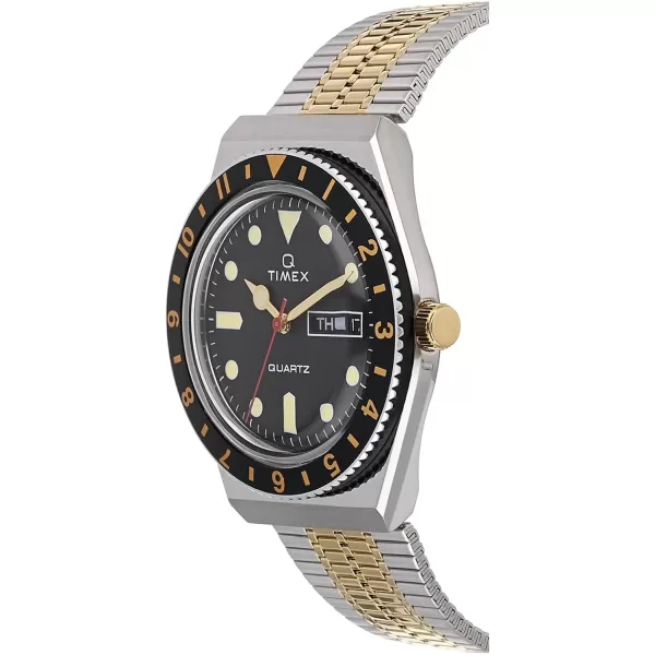 Timex Mens Q Diver 38mm Quartz Analog Watch