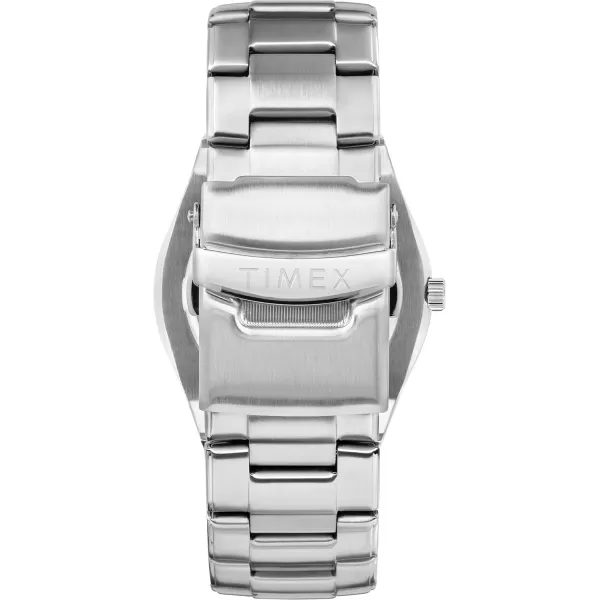 Timex Mens Solar Premium Dress 43mm WatchSilverblack