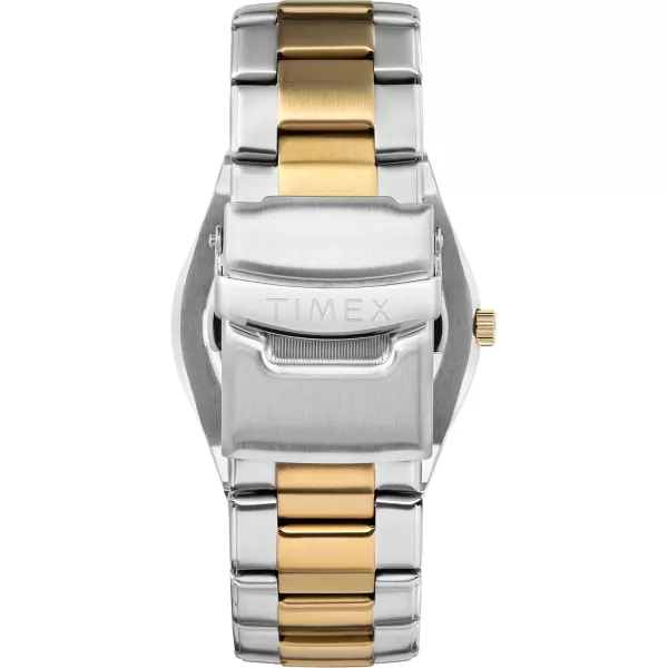 Timex Mens Solar Premium Dress 43mm Watchtwo toneblue