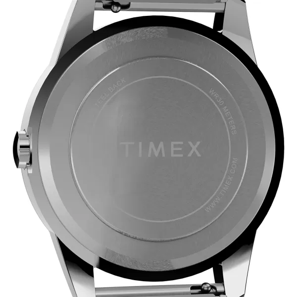 Timex Mens South Street Sport 36mm Watch Box SetSilverToneBlackSilverToneBox Set