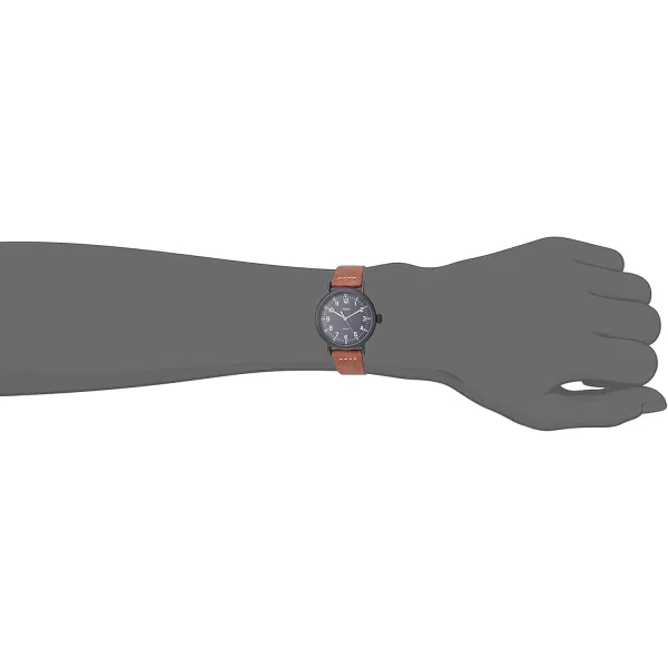 Timex Mens Standard 40mm WatchBrownBlack