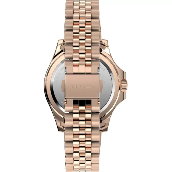 Timex Womens Kaia 40mm WatchRose GoldToneRose GoldToneRose GoldToneRainbow