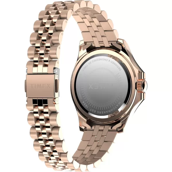 Timex Womens Kaia 40mm WatchRose GoldToneRose GoldToneRose GoldToneRainbow