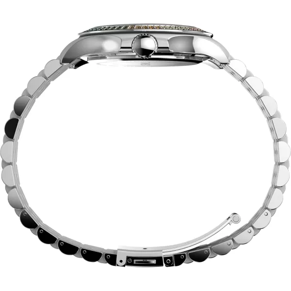 Timex Womens Kaia 40mm WatchSilverToneSilverToneSilverTone