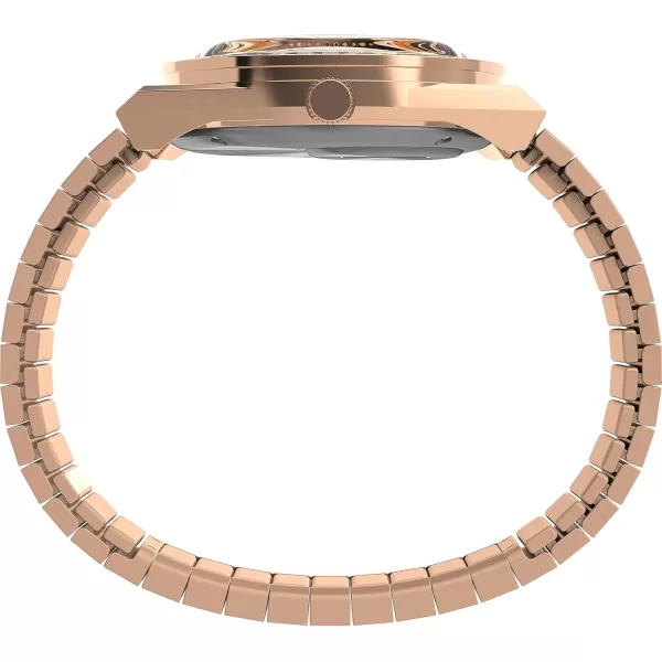 Timex Womens Q 36mm WatchRose GoldToneRose GoldToneRose GoldTone