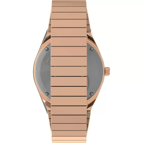 Timex Womens Q 36mm WatchRose GoldToneRose GoldToneRose GoldTone