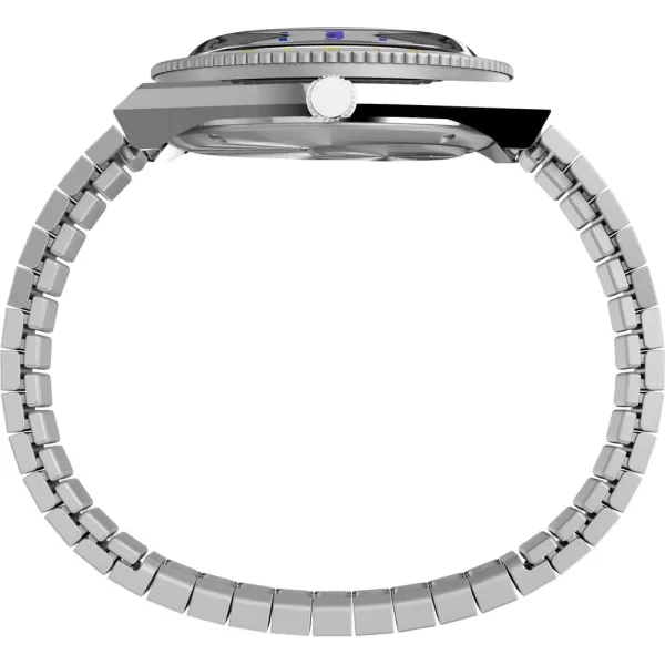 Timex Womens Q 36mm WatchSilverToneSilverTone