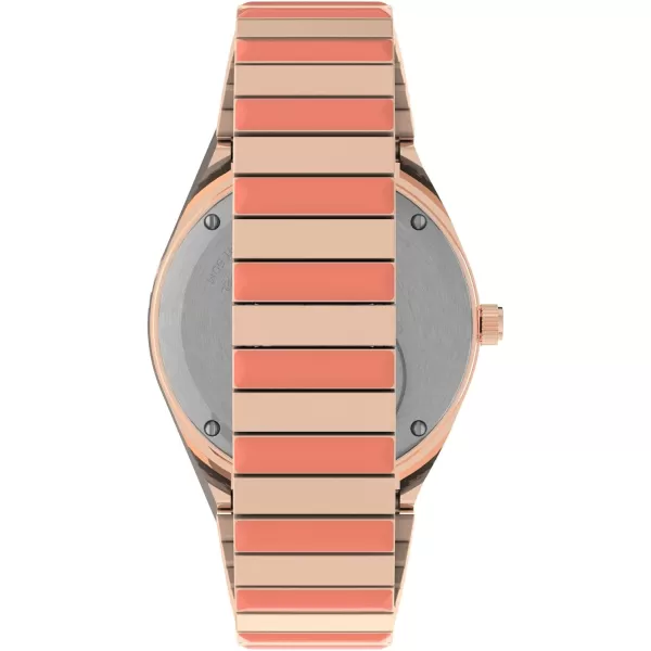 Timex Womens Q 36mm WatchTwoTonePinkRose GoldToneEXP