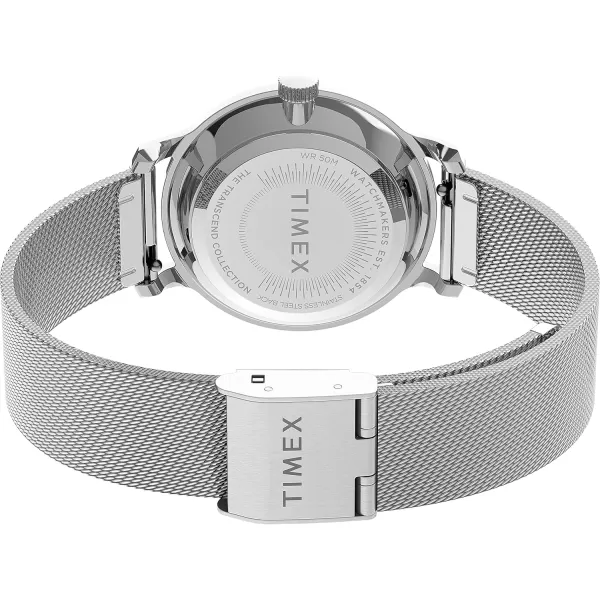 Timex Womens Transcend 31mm WatchStainless SteelSilverToneSilverTone