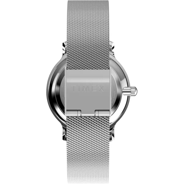 Timex Womens Transcend 31mm WatchStainless SteelSilverToneStainless Steel