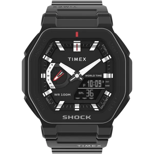 Timex Mens Command Encounter 54mm WatchBlackBlackBlack