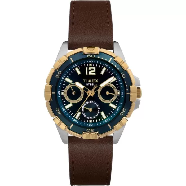 Timex Mens Dress 44mm WatchBrown