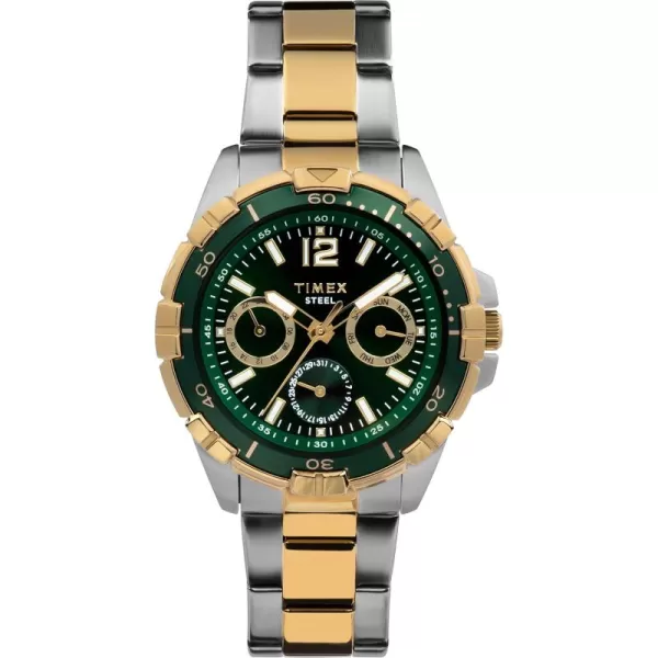 Timex Mens Dress 44mm WatchTwoTone