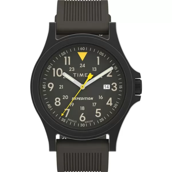Timex Mens Expedition Acadia 40mm WatchGunmetalGreenBlack