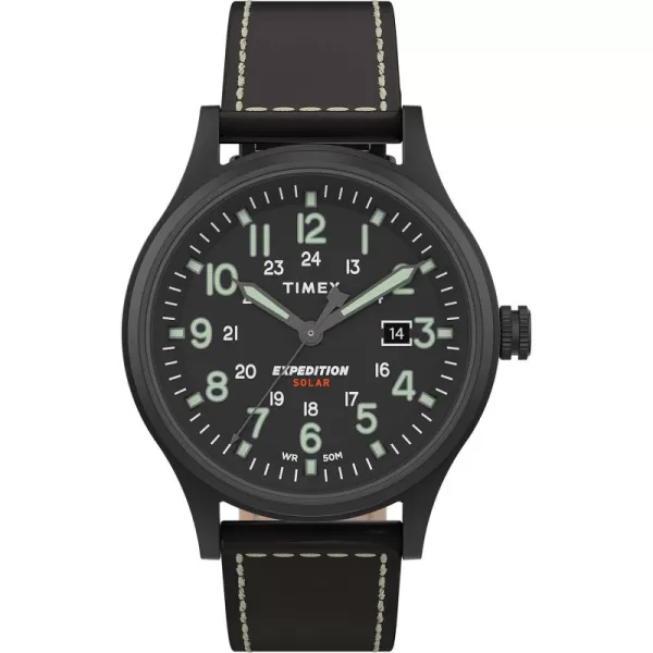 Timex Mens Expedition Scout SolarPowered 40mm WatchBlack