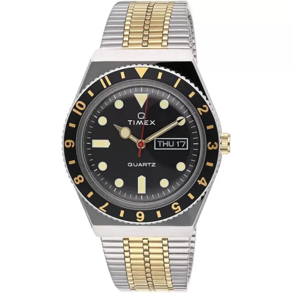 Timex Mens Q Diver 38mm Quartz Analog Watch