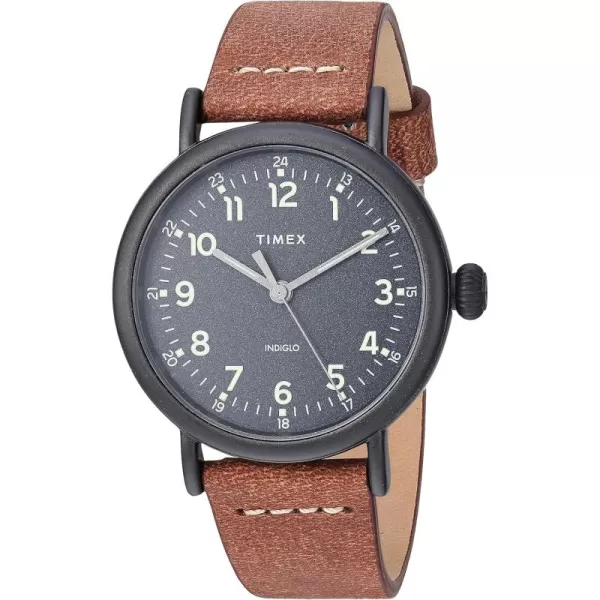 Timex Mens Standard 40mm WatchBrownBlack