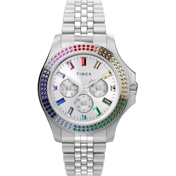 Timex Womens Kaia 40mm WatchSilverToneSilverToneSilverTone