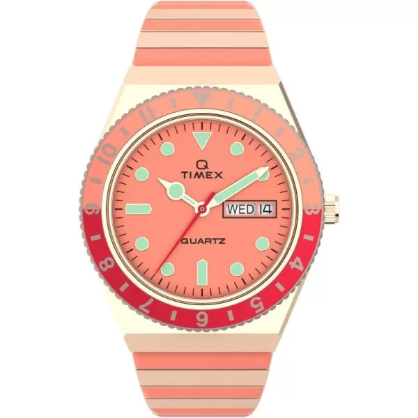 Timex Womens Q 36mm WatchTwoTonePinkRose GoldToneEXP