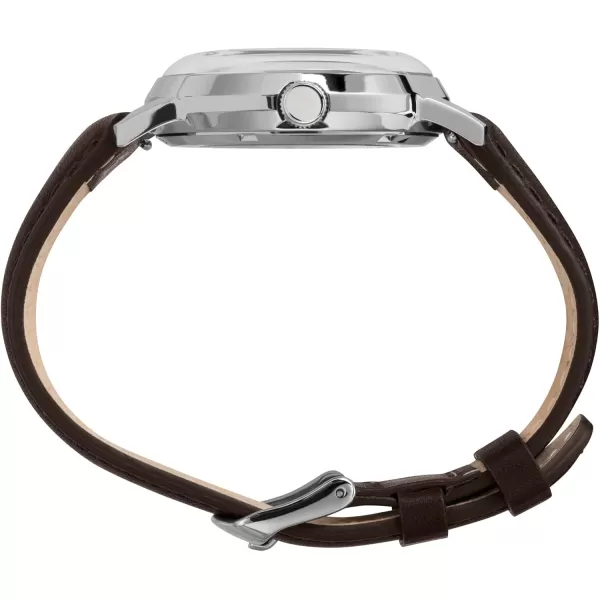 Timex 40 mm Marlin Automatic X Peanuts Featuring Snoopy Beagle Scout Leather Strap WatchPeanuts Beagle Scout