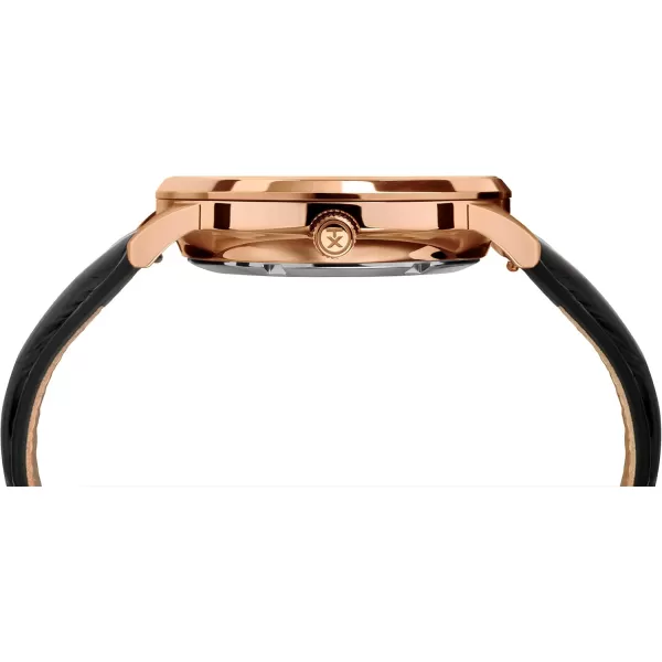 Timex Dress Watch Model TW2T70100ZV and Model TW2T70200ZVBrownRose GoldBlack
