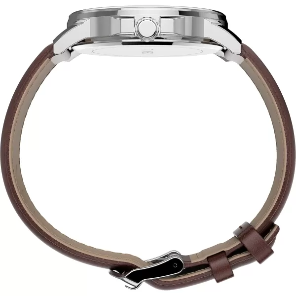 Timex Mens Dress 45mm WatchBrown