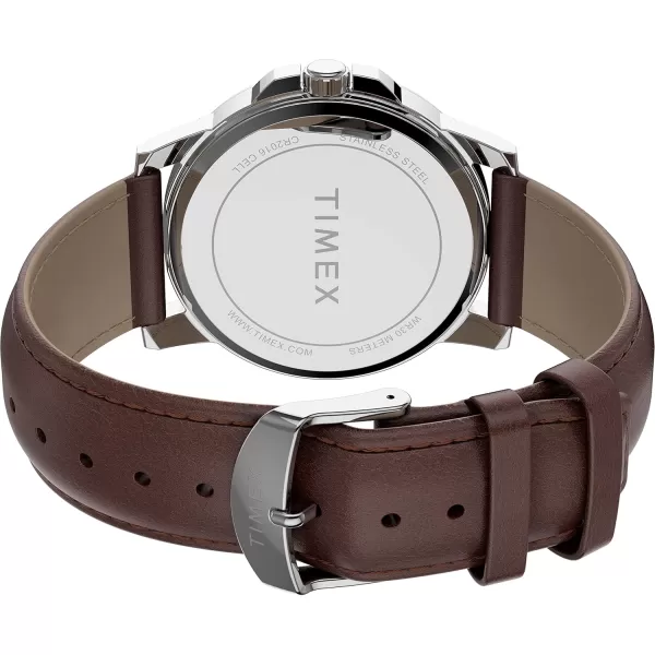 Timex Mens Dress 45mm WatchBrown