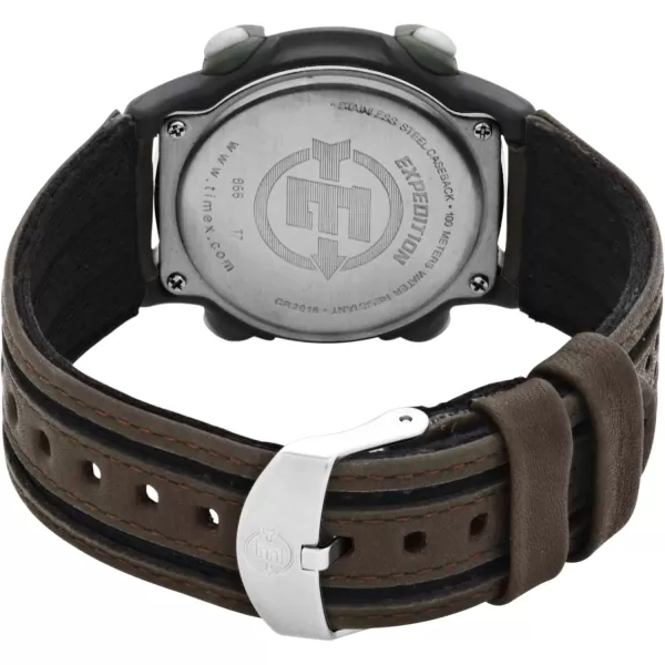 Timex Mens Expedition Digital CAT 39mm WatchBrownBlackGreen