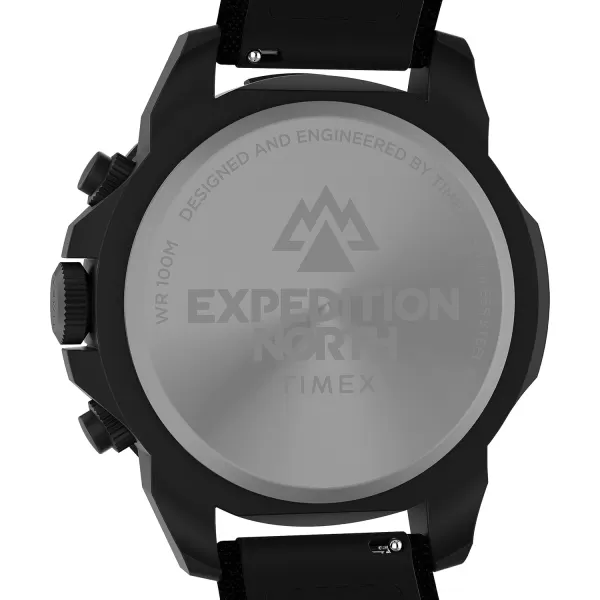 Timex Mens Expedition North Ridge 43mm WatchBlackBlackBlack
