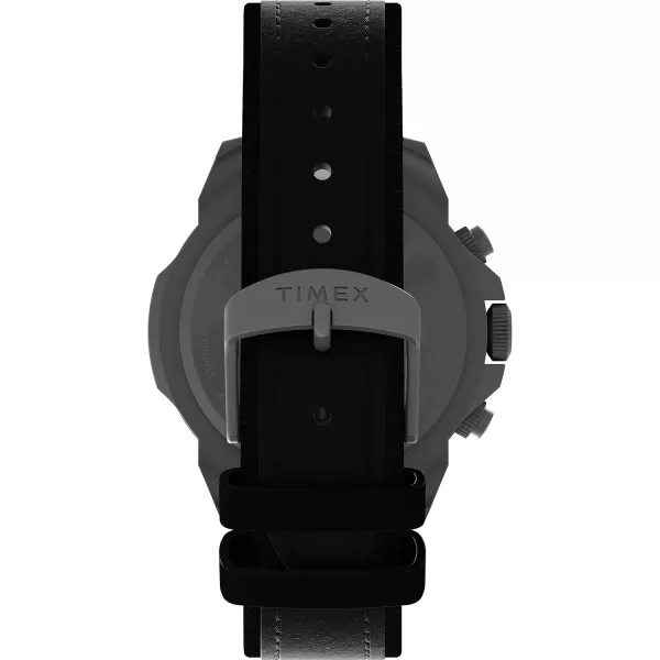 Timex Mens Expedition North Ridge 43mm WatchBlackGreenIP Steel
