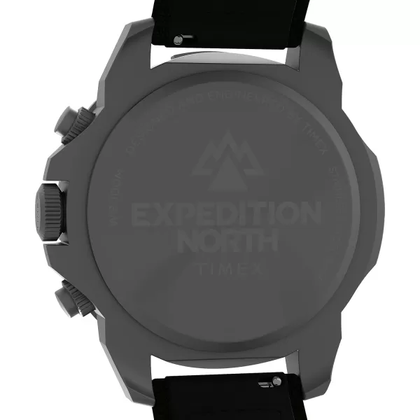 Timex Mens Expedition North Ridge 43mm WatchBlackGreenIP Steel