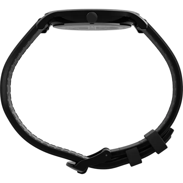 Timex Mens Gallary 40mm WatchBlackBlackBlack