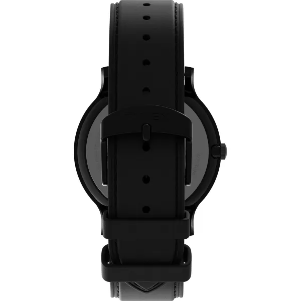 Timex Mens Gallary 40mm WatchBlackBlackBlack