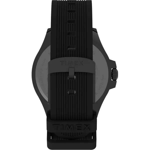 Timex Mens Harborside Coast 43mm WatchBlackGunmetal Gray