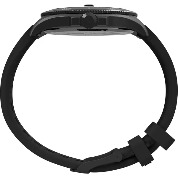 Timex Mens Harborside Coast 43mm WatchBlackGunmetal Gray