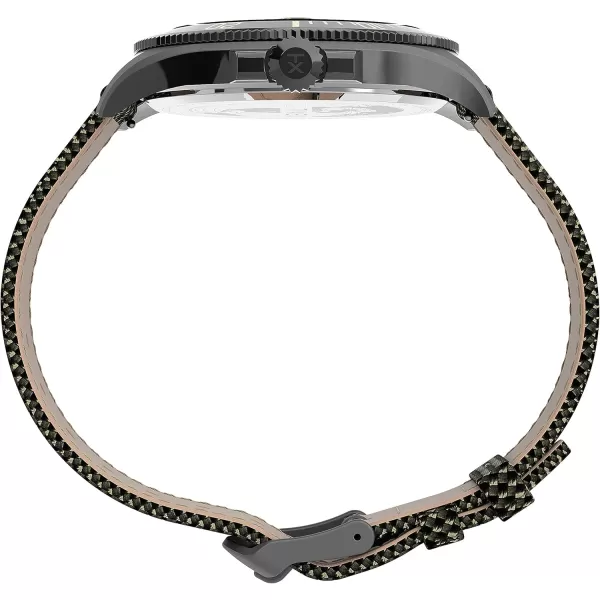Timex Mens Harborside Coast 43mm WatchGreenGunmetalBlack