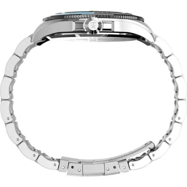 Timex Mens Harborside Coast 43mm WatchStainless Steel