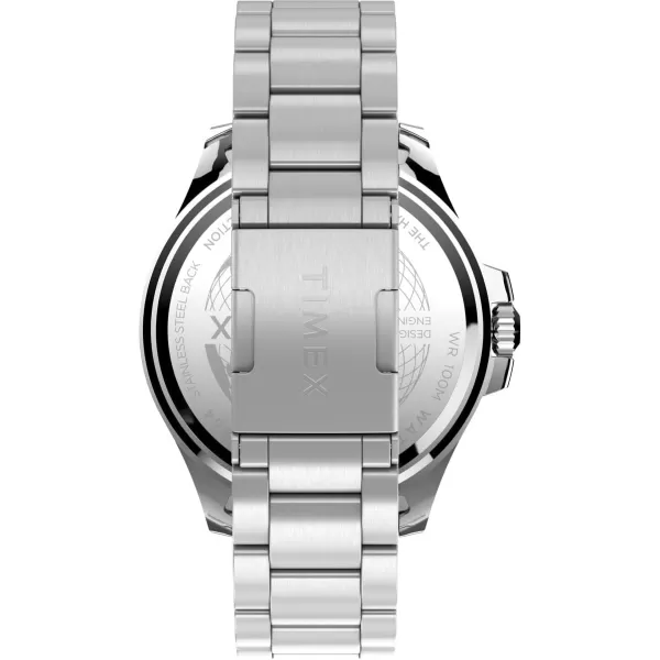 Timex Mens Harborside Coast 43mm WatchStainless Steel