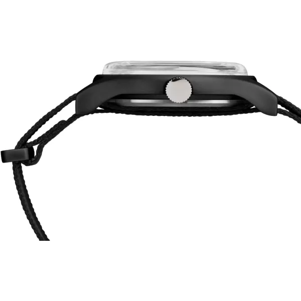 Timex Mens MK1 Aluminum 40mm Watch  Black with Fabric SlipThru Strap