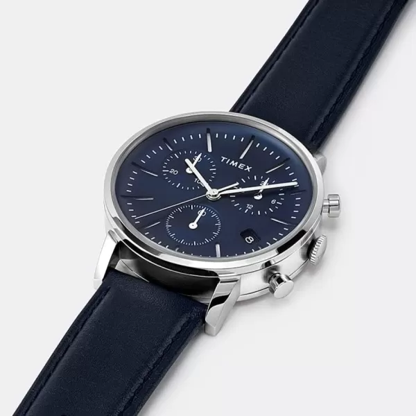 Timex Mens Midtown 38mm WatchBlueBlueStainless Steel