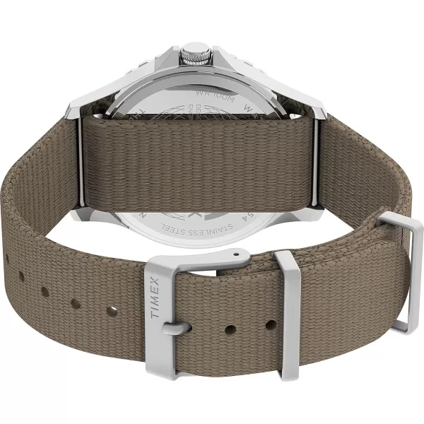Timex Mens Navi XL 41mm Analog Quartz Stainless Steel 20 Casual WatchTanBlack