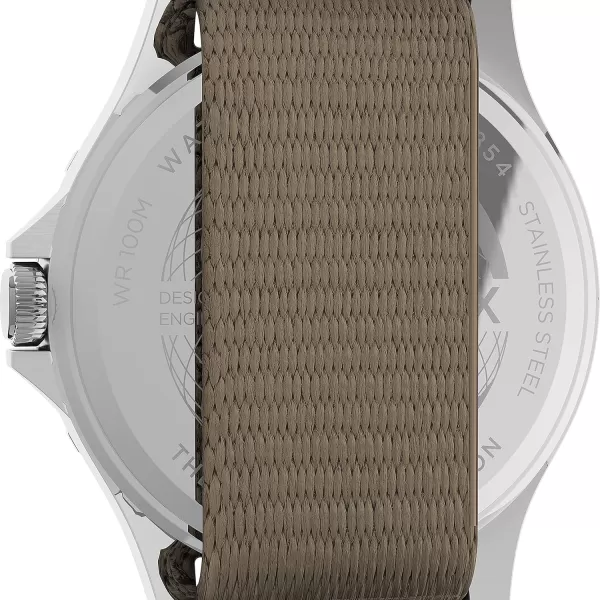 Timex Mens Navi XL 41mm Analog Quartz Stainless Steel 20 Casual WatchTanBlack
