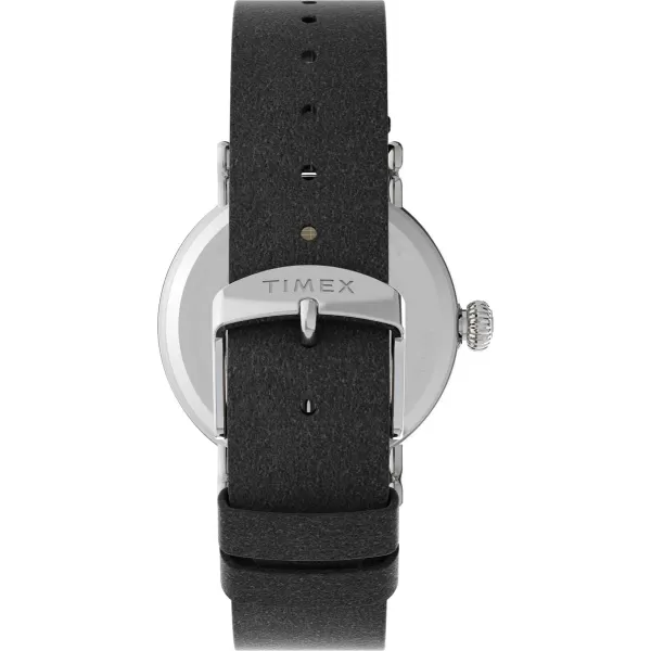Timex Mens Standard 40mm WatchBlackBlueSilverTone