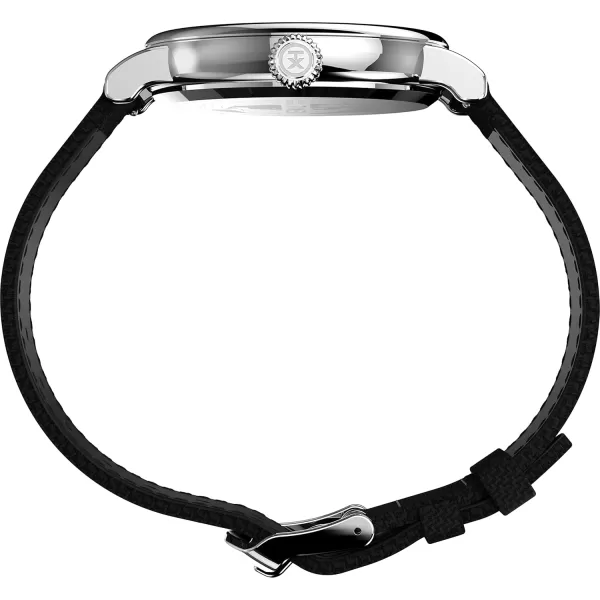 Timex Mens Standard 40mm WatchBlackGreenSilverTone