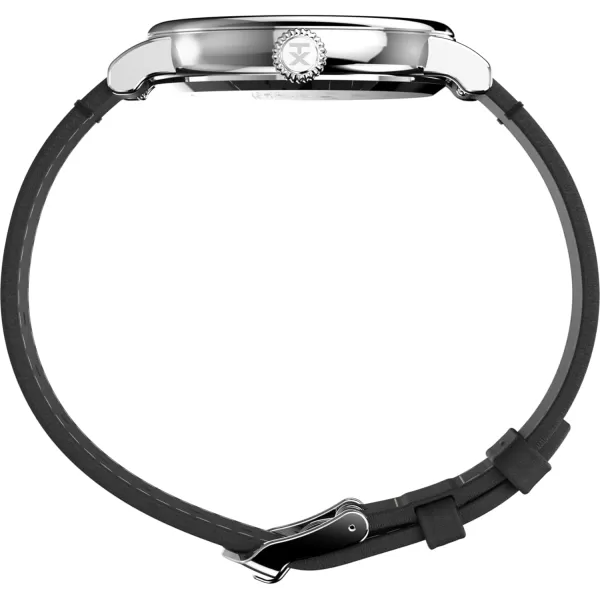 Timex Mens Standard 40mm WatchGraySilverToneSilverTone