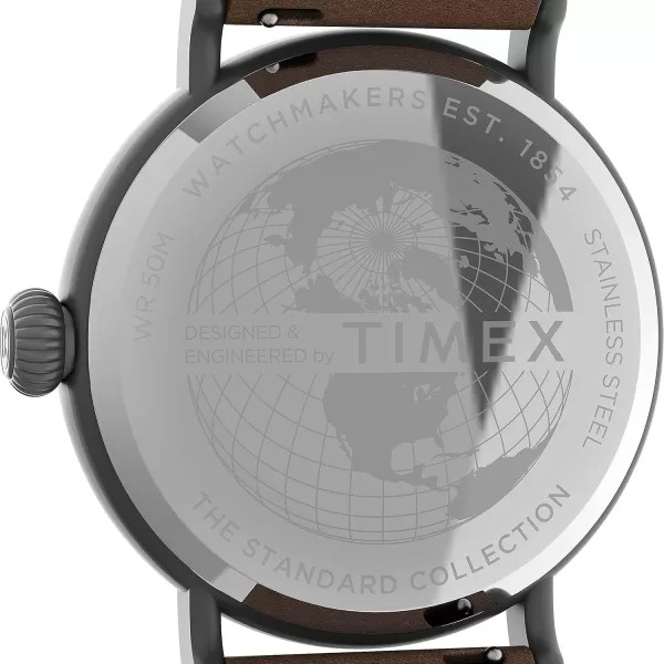 Timex Mens Standard 40mm WatchGreenGreenGunmetal