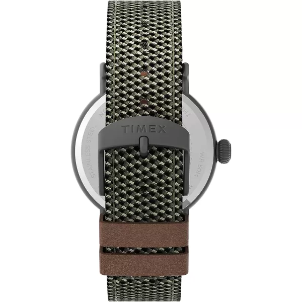 Timex Mens Standard 40mm WatchGreenGreenGunmetal
