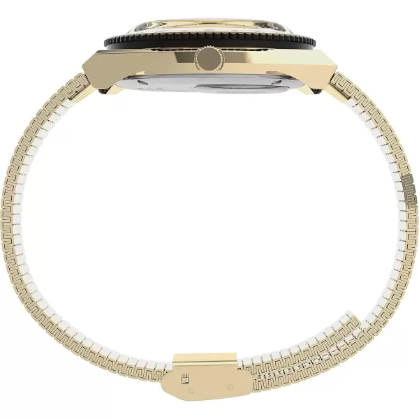 Timex Q Womens 36mm WatchGoldToneCream