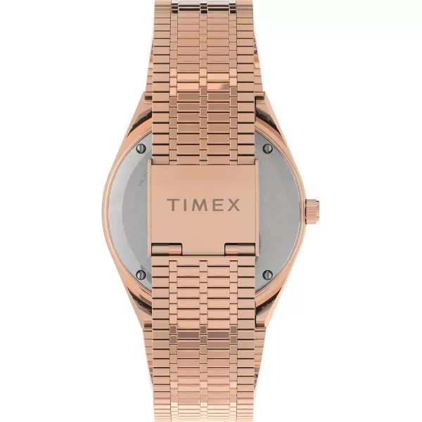 Timex Q Womens 36mm WatchRose GoldToneCream
